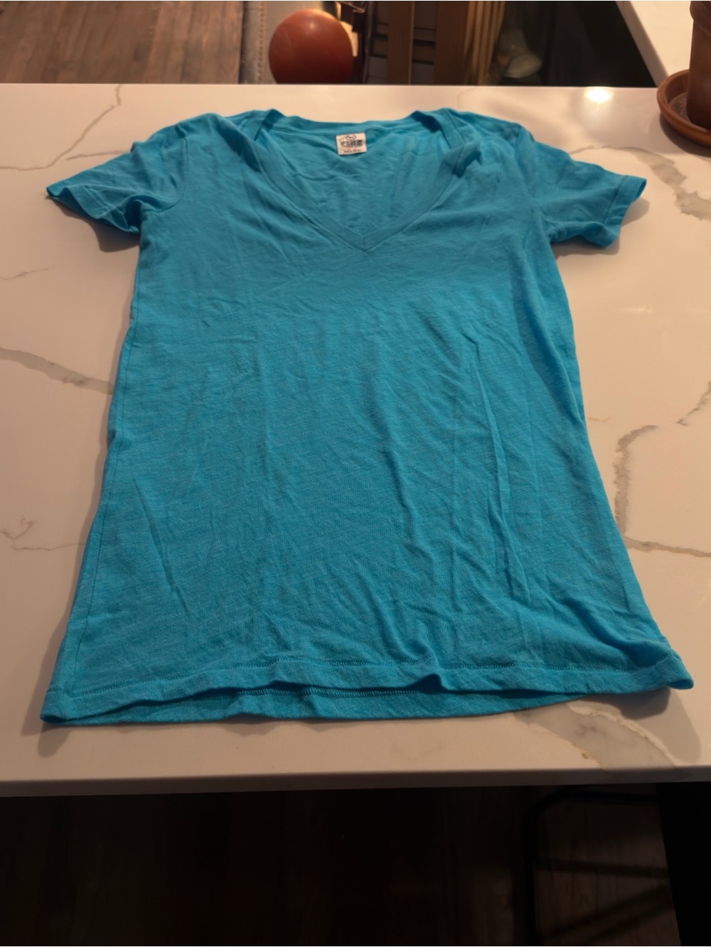 Victoria's Secret Turquoise V-Neck Short Sleeve Tee